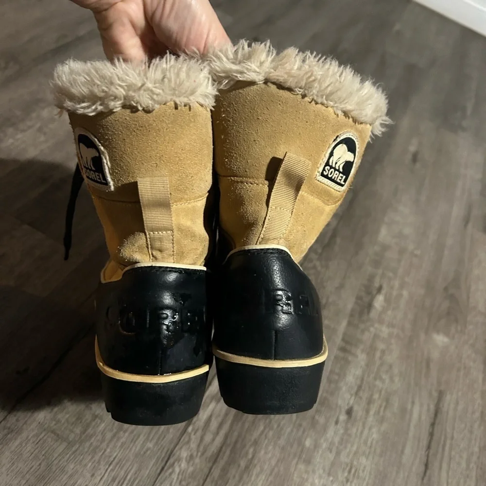 Womens Sorel Tivoli Fur Lined Lace Up Boots 6.5 - Picture 8 of 10